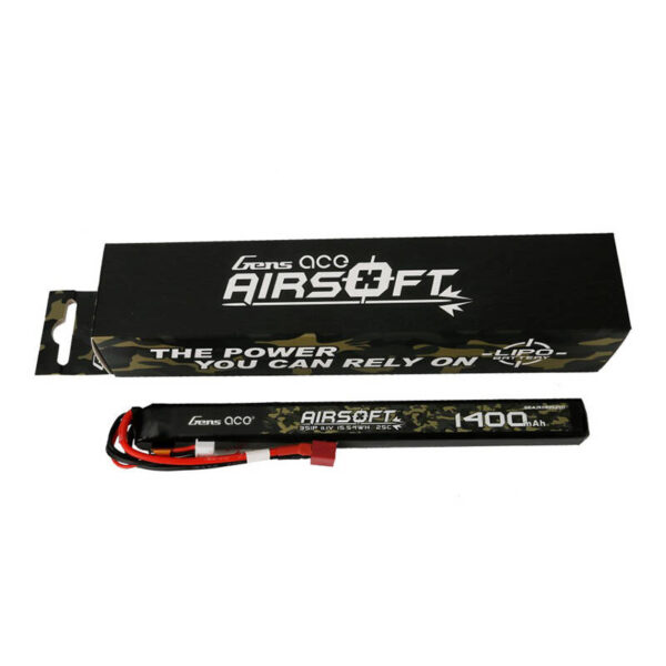 Akumulator Gens ace 25C 1400mAh 3S1P 11.1V Airsoft Gun Lipo z konektorem T Plug - obrazek 4