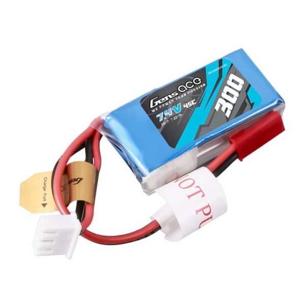 Akumulator Gens ace 300mAh 7.4V 45C 2S1P Lipo z konektorem JST-SYP Plug