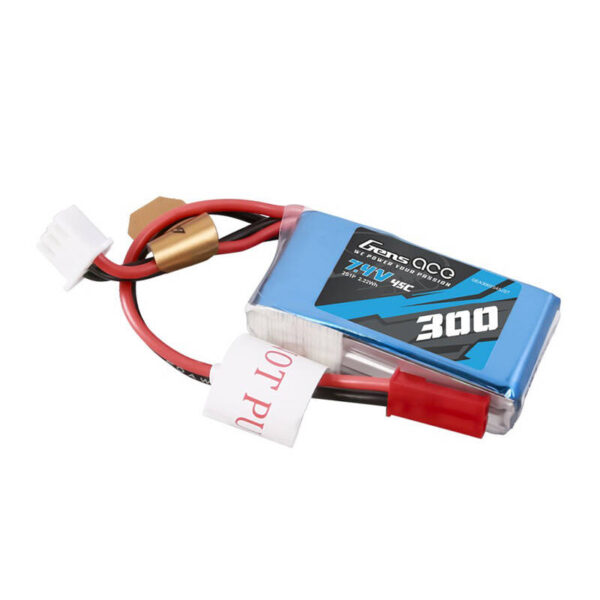 Akumulator Gens ace 300mAh 7.4V 45C 2S1P Lipo z konektorem JST-SYP Plug - obrazek 3