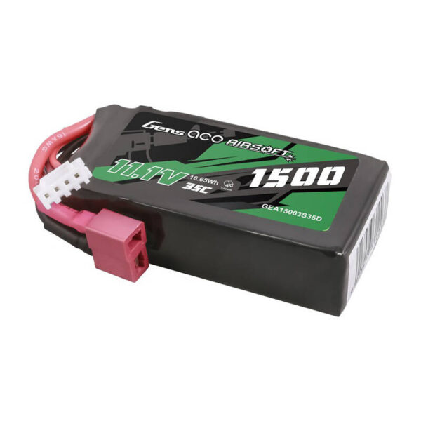 Akumulator Gens ace 35C 1500mAh 3S1P 11.1V Airsoft Gun Lipo z konektorem T Plug - obrazek 3