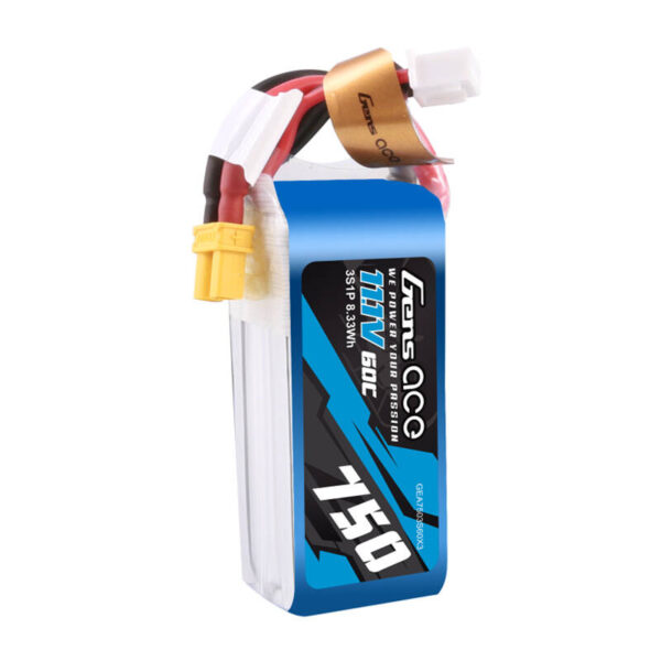 Akumulator Gens Ace 750mAH 11.1V 60C 3S1P Lipo z konektorem XT30 - obrazek 4