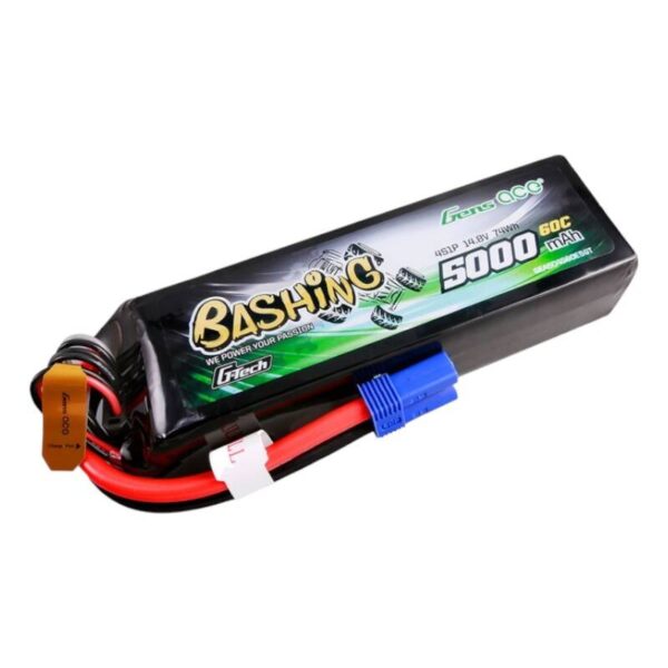 Akumulator Gens ace G-Tech 5000mAh 14.8V 4S1P 60C Lipo z konektorem EC5 Plug-Bashing Series - obrazek 2