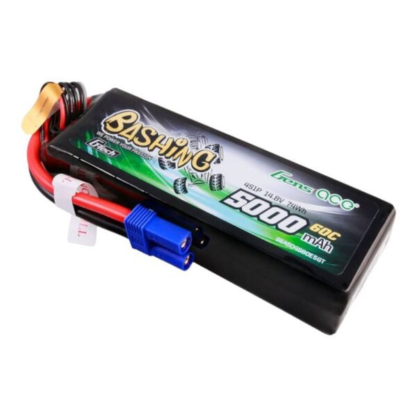 Akumulator Gens ace G-Tech 5000mAh 14.8V 4S1P 60C Lipo z konektorem EC5 Plug-Bashing Series - obrazek 3