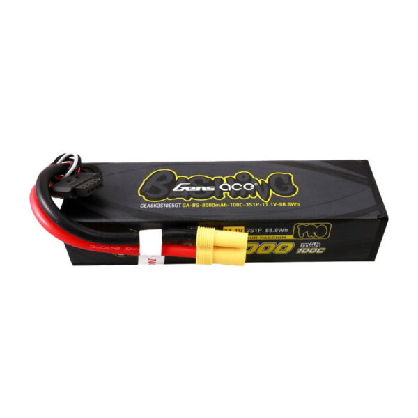 Akumulator Gens ace G-Tech 8000mAh 11.1V 100C 3S1P Lipo z konektorem EC5-Bashing Series - obrazek 2