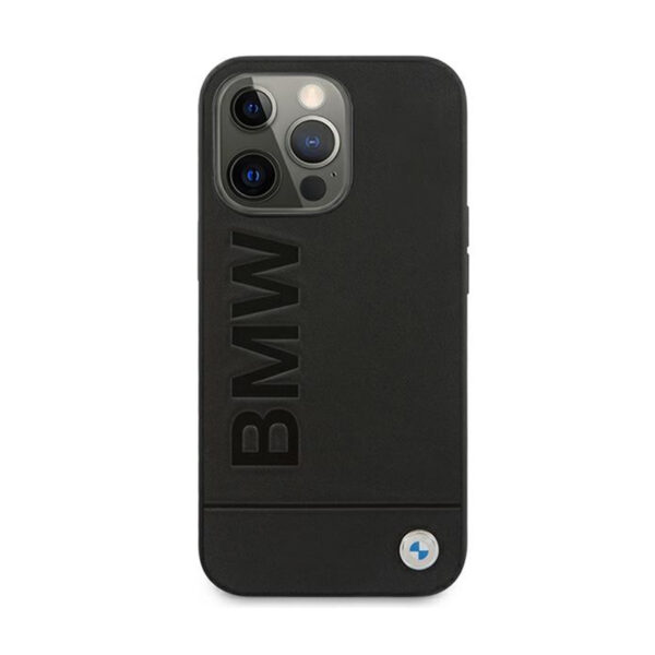 BMW Signature Logo Imprint - Etui iPhone 13 Pro Max (Czarny) - obrazek 3