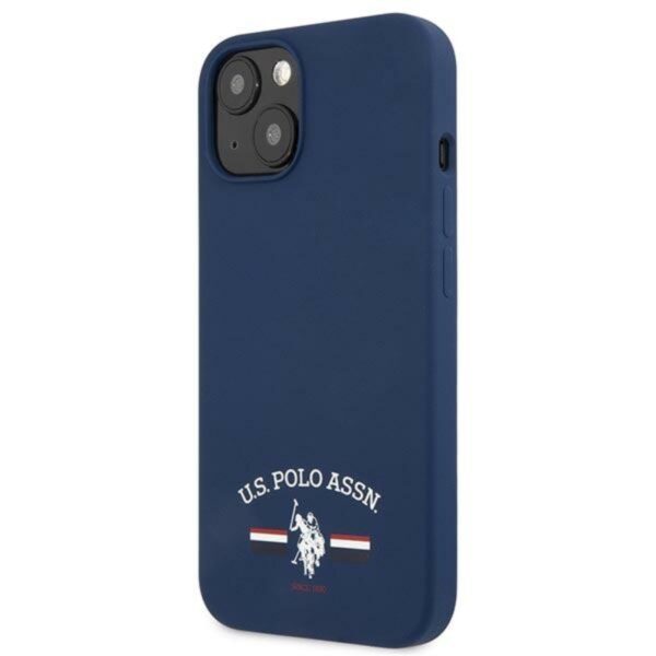 US Polo Assn Silicone Logo - Etui iPhone 13 mini (granatowy) - obrazek 2