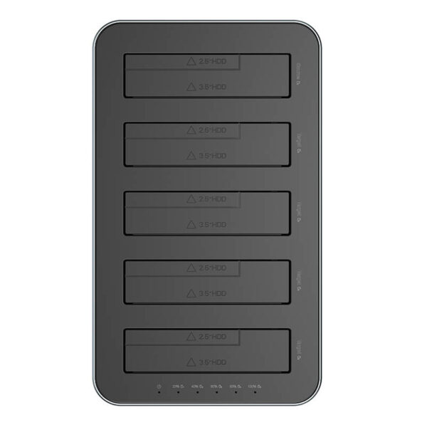 Stacja dokująca Orico do dysków HDD / SSD 2,5 / 3,5", 5Gbps, USB-C do USB-C/A z funkcją klonowania (czarna) - obrazek 3