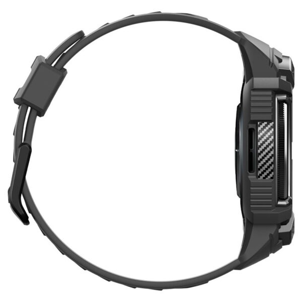 Spigen Rugged Armor Pro - Pasek + etui do Samsung Galaxy Watch 6 Classic 47 mm (Czarny) - obrazek 4