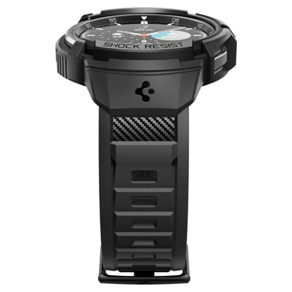 Spigen Rugged Armor Pro - Pasek + etui do Samsung Galaxy Watch 6 Classic 47 mm (Czarny) - obrazek 5