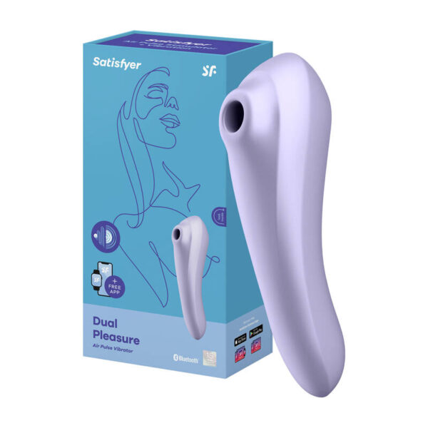 Wibrator Satisfyer Dual Pleasure z aplikacją (fiolet) - obrazek 2