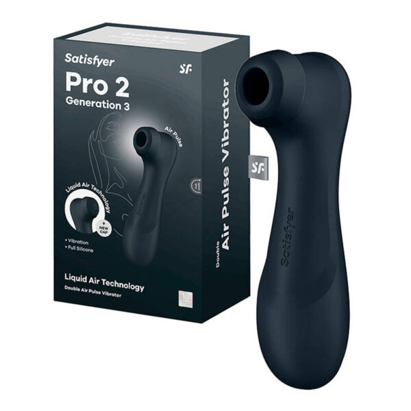 Masażer łechtaczki z aplikacją Satisfyer Pro 2 Generation 3 (czarny) - obrazek 2