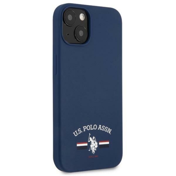 US Polo Assn Silicone Logo - Etui iPhone 13 mini (granatowy) - obrazek 4