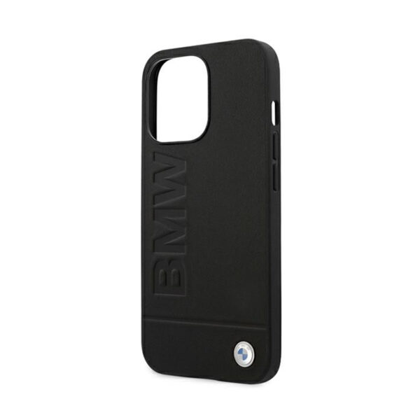 BMW Signature Logo Imprint - Etui iPhone 13 Pro Max (Czarny) - obrazek 6