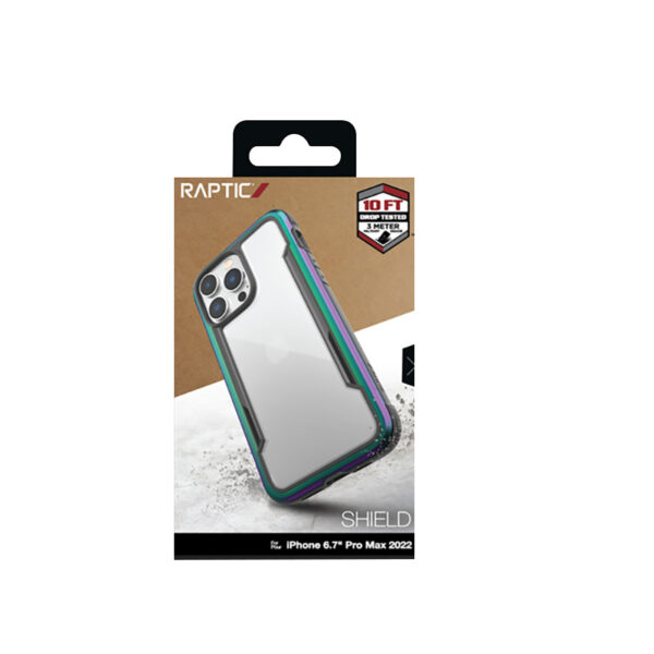 X-Doria Raptic Shield - Etui aluminiowe iPhone 14 Pro Max (Drop-Tested 3m) (Iridescent) - obrazek 12