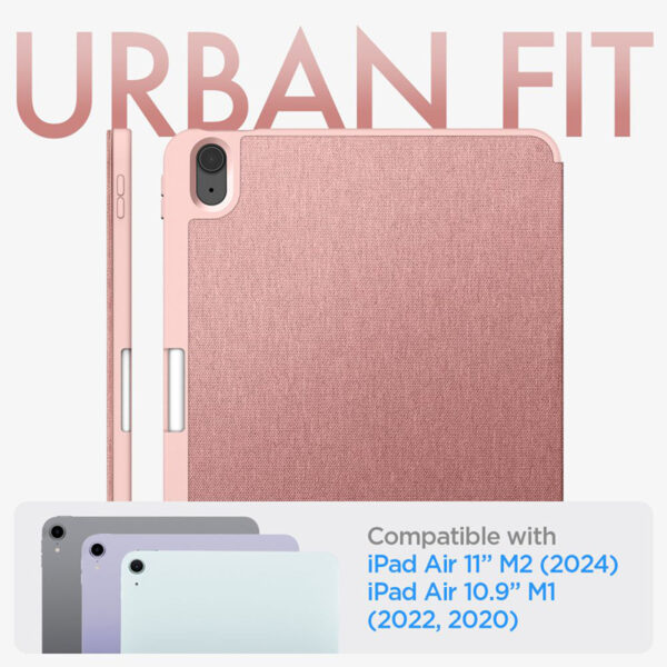 Spigen Urban Fit - Etui do iPad Air 11” M2 (2024) / iPad Air 10.9” (5-4 gen.) (2022-2020) (Rose Gold) - obrazek 12