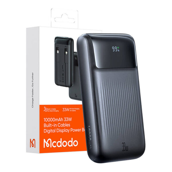 Power Bank Mcdodo MC-0231 Digital Dis 10000mAh, 33W (czarny) - obrazek 5