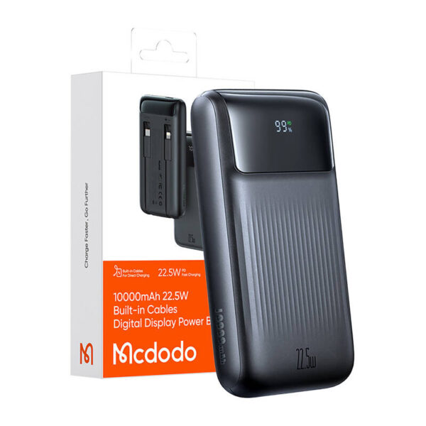 Power Bank Mcdodo MC-0241 Digital Dis 10000mAh, 22,5W (czarny) - obrazek 6