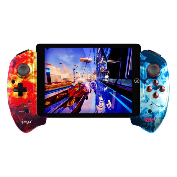 Kontroler bezprzewodowy / GamePad iPega PG-9083B z uchwytem na telefon (flame)