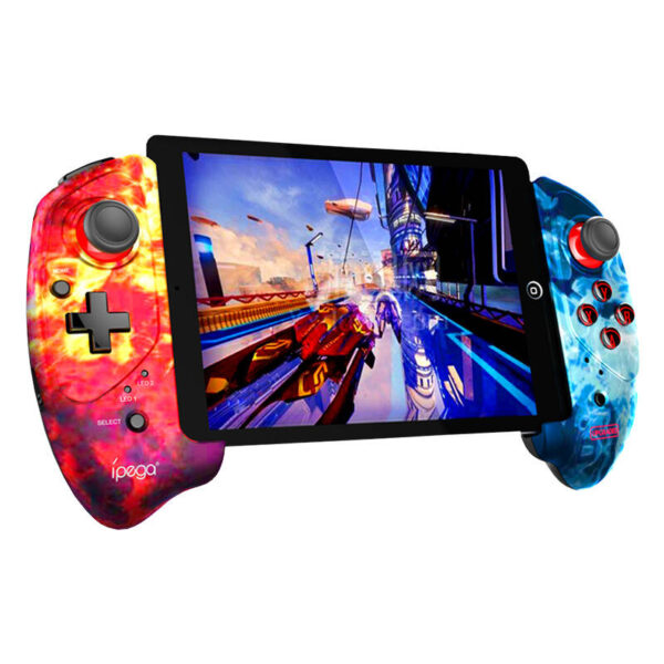 Kontroler bezprzewodowy / GamePad iPega PG-9083B z uchwytem na telefon (flame) - obrazek 3