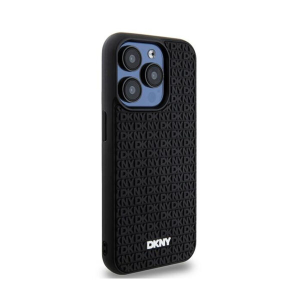 DKNY 3D Rubber Repeat Pattern - Etui iPhone 15 Pro Max (czarny) - obrazek 4