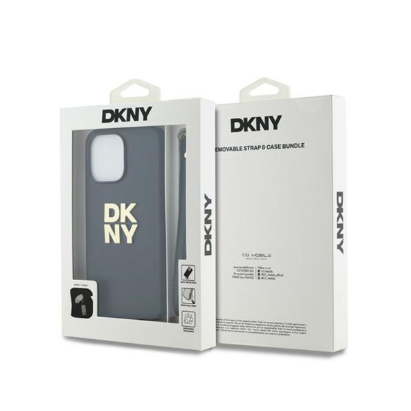 DKNY Wrist Strap Stock Logo - Etui iPhone 14 Pro (czarny) - obrazek 7