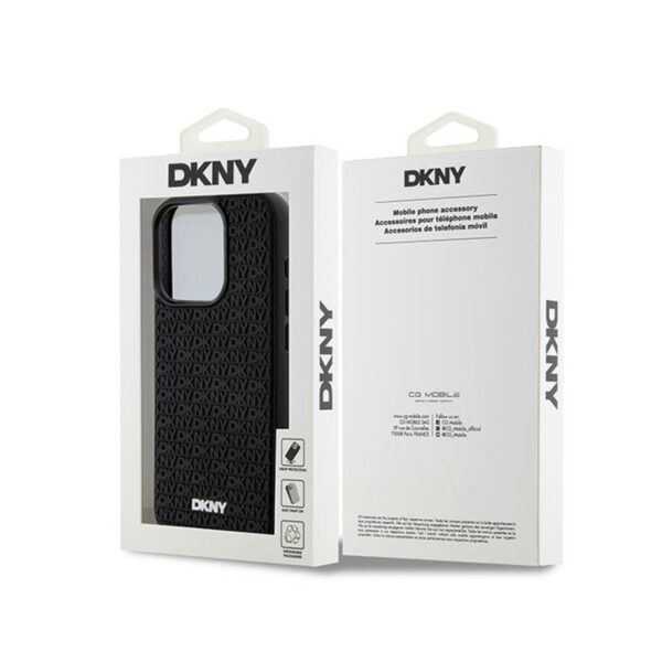 DKNY 3D Rubber Repeat Pattern - Etui iPhone 15 Pro Max (czarny) - obrazek 8