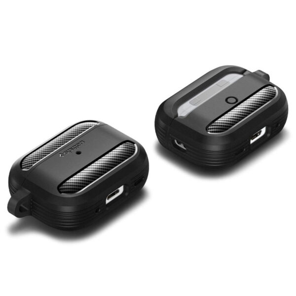 Spigen Rugged Armor - Etui do Apple Airpods Pro 1 / 2 (Czarny) - obrazek 11