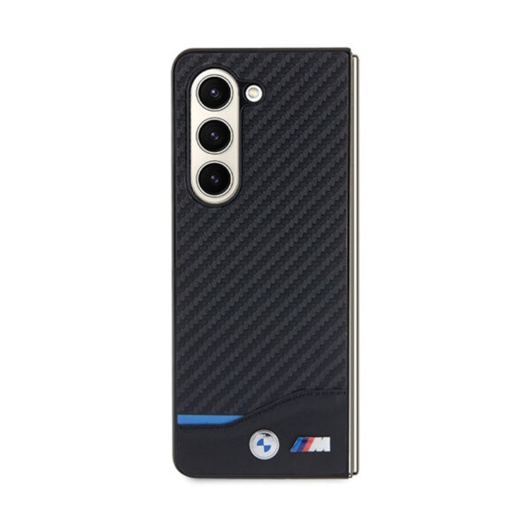 BMW Leather Carbon - Etui Samsung Galaxy Z Fold 5 (czarny) - obrazek 2