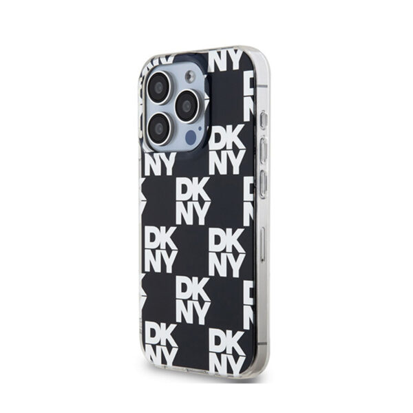 DKNY IML Checkered Mono Pattern - Etui do iPhone 15 Pro Max (czarny) - obrazek 2