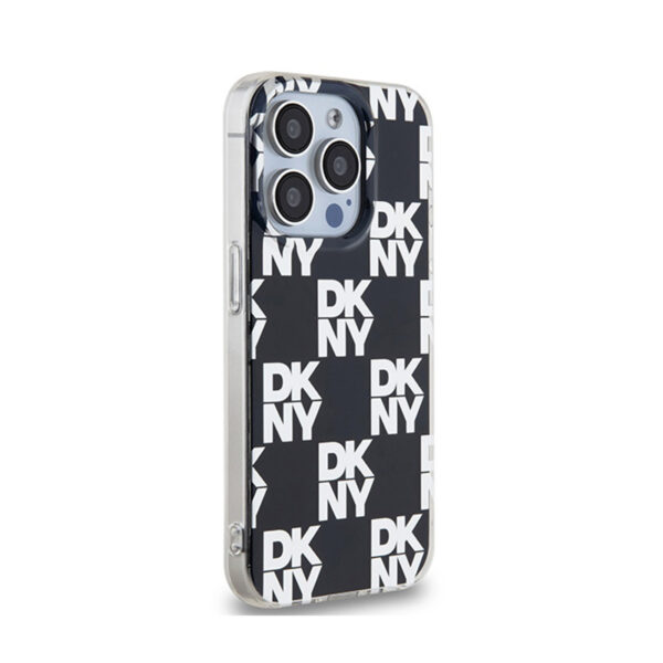 DKNY IML Checkered Mono Pattern - Etui do iPhone 15 Pro Max (czarny) - obrazek 4