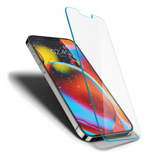 Spigen Glas.TR Slim - Szkło hartowane do iPhone 14 / iPhone 13 / iPhone 13 Pro - obrazek 5