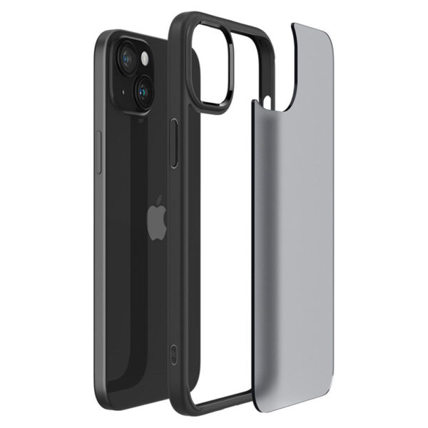 Spigen Ultra Hybrid - Etui do iPhone 15 (Frost Black) - obrazek 8