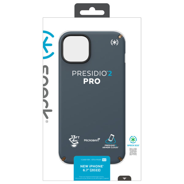 Speck Presidio2 Pro - Antybakteryjne etui iPhone 15 Plus / 14 Plus (Charcoal / Cool Bronze / Slate) - obrazek 10