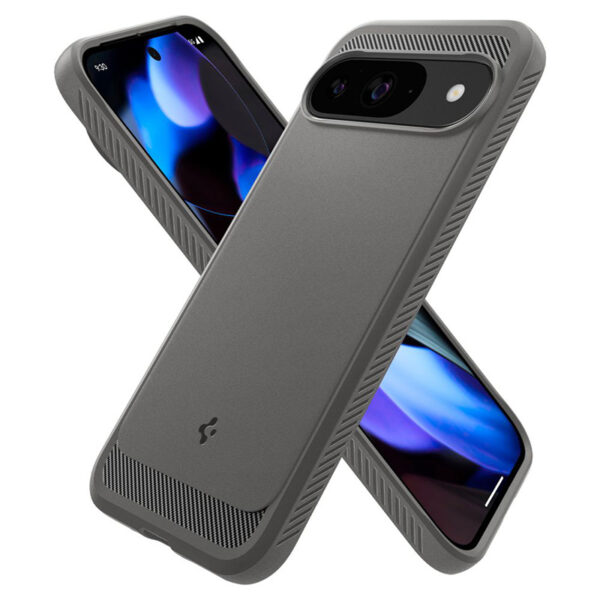 Spigen Rugged Armor - Etui do Google Pixel 9 / 9 Pro (Marble Grey) - obrazek 6