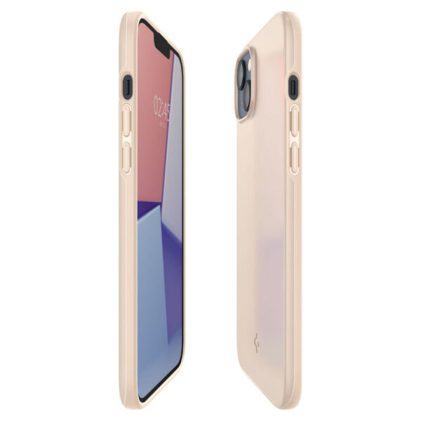 Spigen Thin Fit - Etui do iPhone 15 Plus / iPhone 14 Plus (Beżowy) - obrazek 6