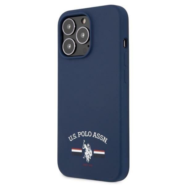 US Polo Assn Silicone Logo - Etui iPhone 13 Pro Max (granatowy) - obrazek 2