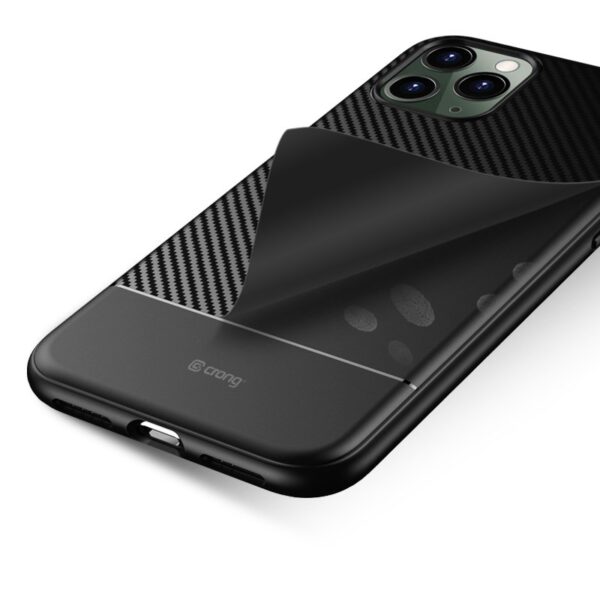 Crong Prestige Carbon Cover - Etui iPhone 11 Pro (czarny) - obrazek 4