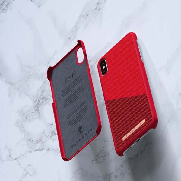 Nordic Elements Saeson Freja - Materiałowe etui iPhone Xs Max (Red) - obrazek 11