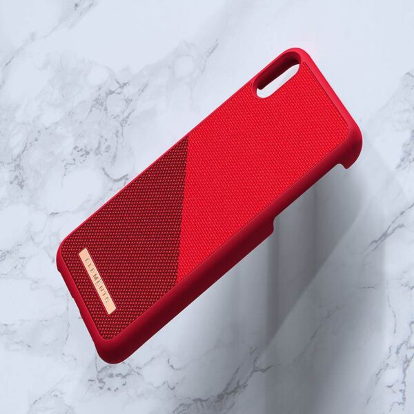 Nordic Elements Saeson Freja - Materiałowe etui iPhone Xs Max (Red) - obrazek 12