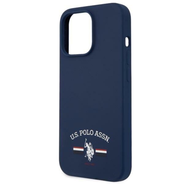 US Polo Assn Silicone Logo - Etui iPhone 13 Pro Max (granatowy) - obrazek 6