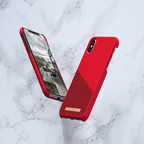 Nordic Elements Saeson Freja - Materiałowe etui iPhone Xs Max (Red) - obrazek 14