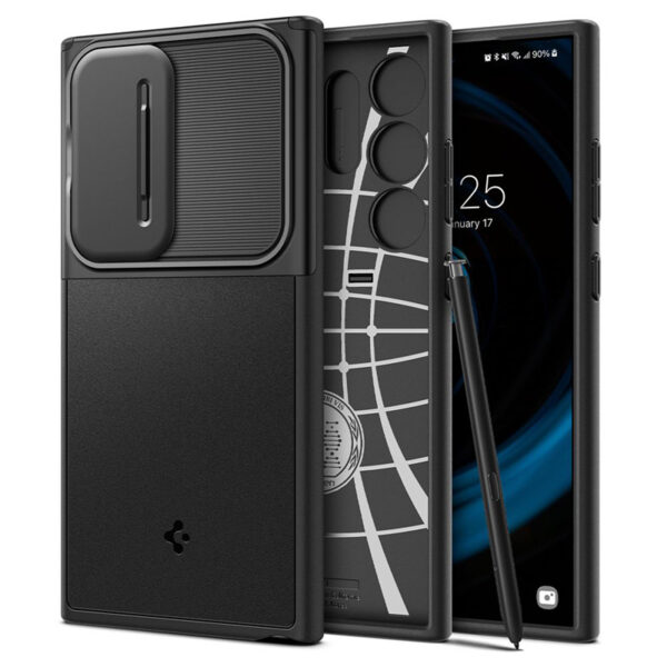 Spigen Optik Armor - Etui do Samsung Galaxy S24 Ultra (Czarny)