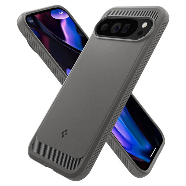 Spigen Rugged Armor - Etui do Google Pixel 9 Pro XL (Marble Grey) - obrazek 6