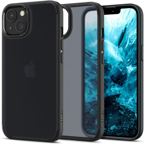 Spigen Ultra Hybrid - Etui do iPhone 13 (Matte Frost Black) - obrazek 9