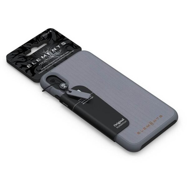 Nordic Elements Original Gefion - Drewniane etui iPhone XR (Mid Grey) - obrazek 6