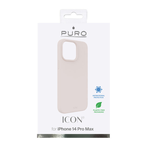 PURO ICON Cover - Etui iPhone 14 Pro Max (piaskowy róż) - obrazek 4