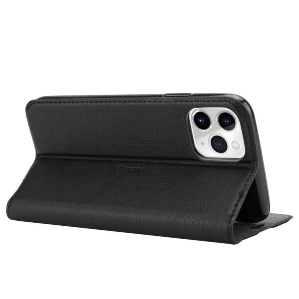 Crong Folio Case - Etui iPhone 11 Pro Max z klapką na magnes (czarny) - obrazek 5