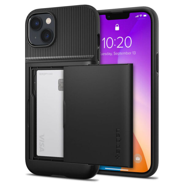 Spigen Slim Armor CS - Etui do iPhone 15 Plus / iPhone 14 Plus (Czarny) - obrazek 2