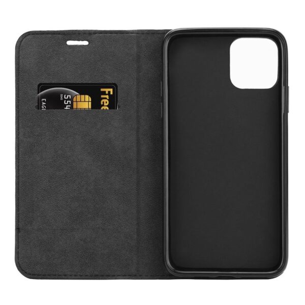 Crong Folio Case - Etui iPhone 11 Pro Max z klapką na magnes (czarny) - obrazek 6