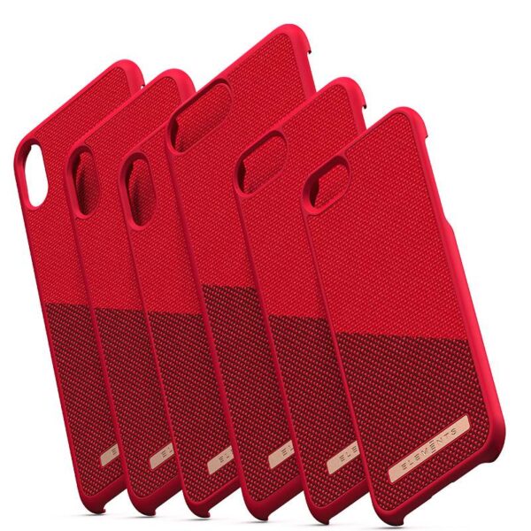 Nordic Elements Saeson Freja - Materiałowe etui iPhone Xs Max (Red) - obrazek 9